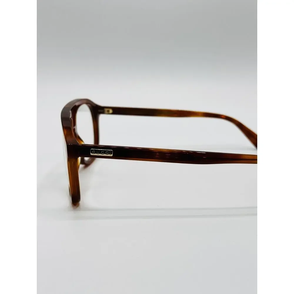 Gucci Eyeglasses Frames GG1320O-002 Brown Aviator Double Bridge 54-19-145 New